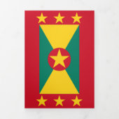 グレナダ国旗 三つ折りカード (カバー)
