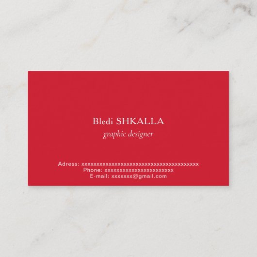 グレナダ国旗 名刺 (裏面)