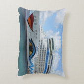 グレナダ島沖で停泊したAIDAlunaクルーズ船 アクセントクッション (裏面(縦))