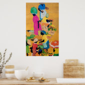 グレナダ市場シーン ポスター (キッチン)