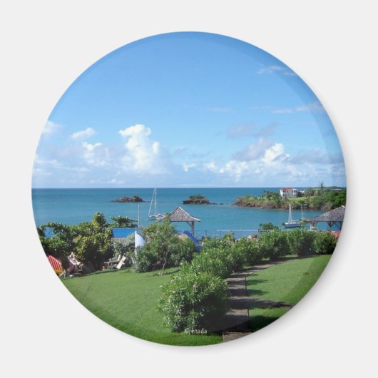 グレナダ景観 マグネット (正面)