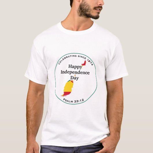グレナダ独立記念 ホワイト グレナダ Tシャツ (正面)