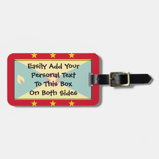 グレナダ簡単ID個人 ラゲッジタグ (正面横)