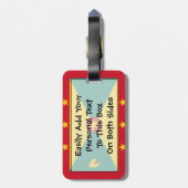 グレナダ簡単ID個人 ラゲッジタグ (裏面縦)