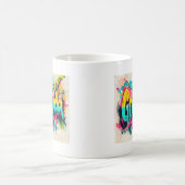 グレナダ・グラフィティ・ビベス：島の通りアートEd コーヒーマグカップ (中央)