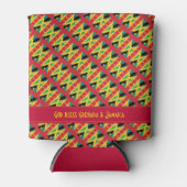 グレナダ・ジャマイカ国旗パーソナライズされた 缶クーラー (正面)