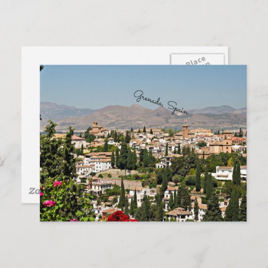 グレナダ,スペインの街並み ポストカード (正面/裏面)