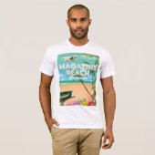 グレナダ マガジン ビーチ 旅行 ポスター Tシャツ (正面フル)