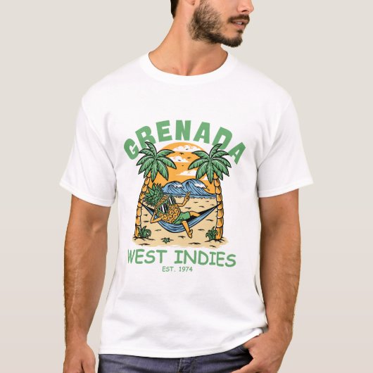 グレナダ 西インド諸島 Tシャツ (正面)