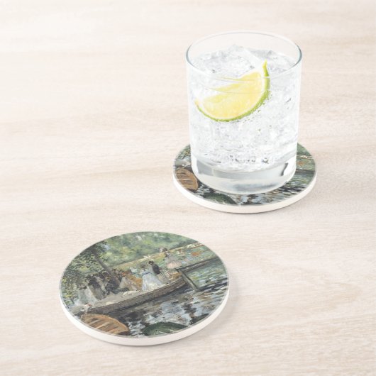 グレヌーイレルノアール印象派絵画の芸術 コースター (側面)