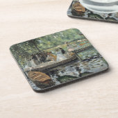 グレヌーイレルノアール印象派絵画の芸術 コースター (左側)