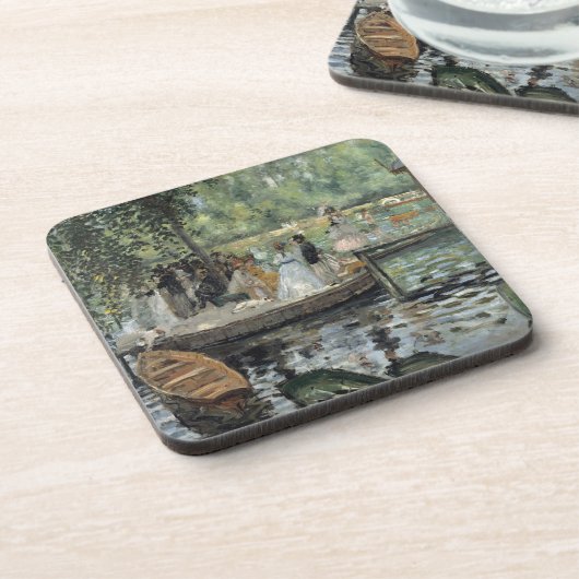 グレヌーイレルノアール印象派絵画の芸術 コースター (左側)