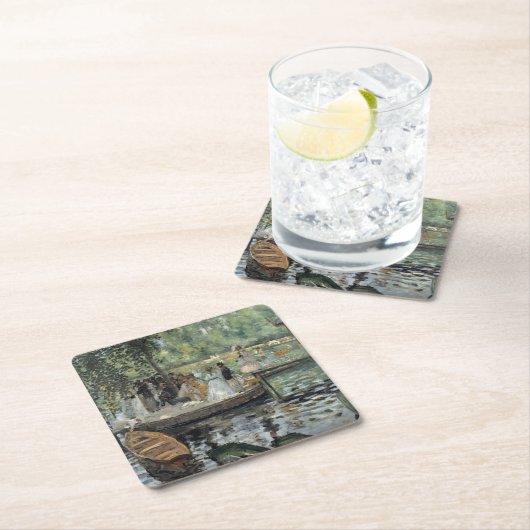 グレヌーイレルノアール印象派絵画の芸術 スクエアペーパーコースター (インサイチュ)