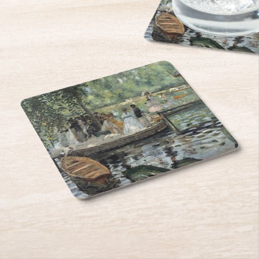 グレヌーイレルノアール印象派絵画の芸術 スクエアペーパーコースター (アングル)