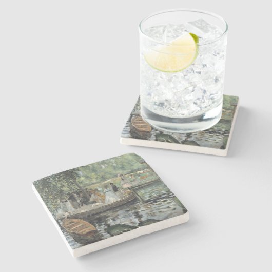 グレヌーイレルノアール印象派絵画の芸術 ストーンコースター (横)
