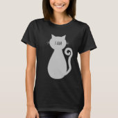 グレパーソナライズされたイ猫 Tシャツ (正面)