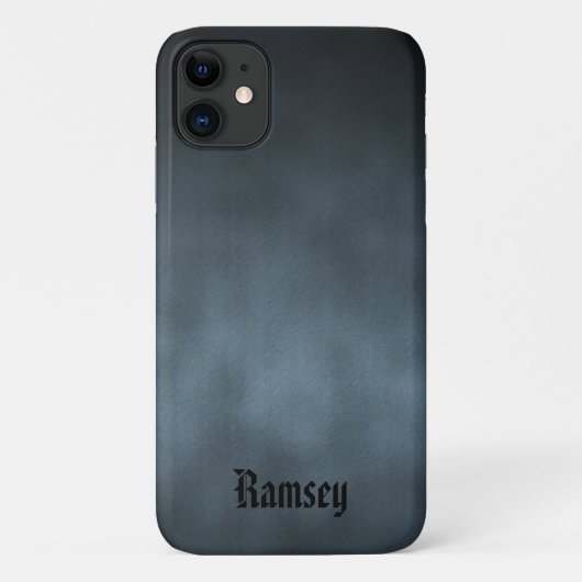 グレパーソナライズされたーカッコいいゴシックグラデーションアート Case-Mate iPhoneケース (裏面)