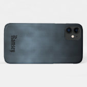 グレパーソナライズされたーカッコいいゴシックグラデーションアート Case-Mate iPhoneケース (裏面(横))