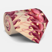 グレビリアフローラの水色、友人への贈り物 ネクタイ (ロール)