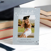 グレファンキーーモダングシルバー卒業発表 箔招待状