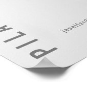 グレミニマルイモダンピラティスフィットネスプロモーション ポスター (角)