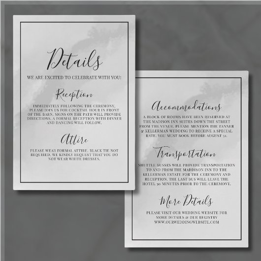 グレミニマルイ結婚の詳細 エンクロージャーカード