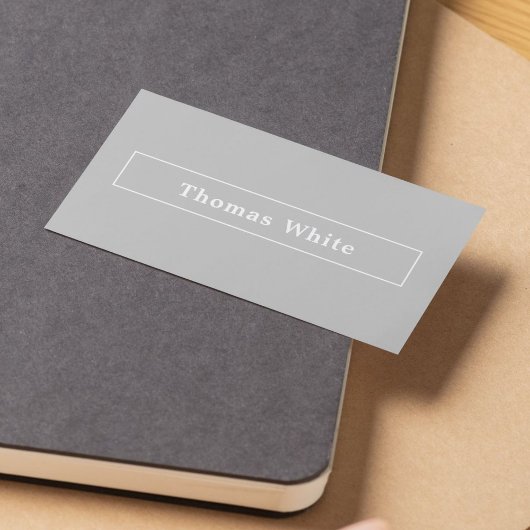 グレミニマルエレガントーホワイトコンサルタント 名刺