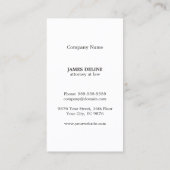 グレミニマルーエレガントフェイク金ゴールドモノグラム弁護士 名刺 (裏面)