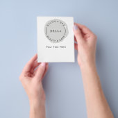 グレミニマルーサロンモダンスパクーポンフライヤー チラシ (手)