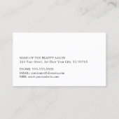 グレミニマルーフェイク金ゴールドヘアアポイントメントクーポン 割引カード (裏面)