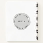 グレミニマルーモダンサロンとスパ ノートブック (裏面)