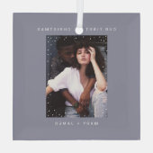 グレミニマルーモダン |とメリー写結婚した真 ガラスオーナメント (裏面)