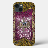 グレムショアビクトリアンスきらきら光るモノグラム Case-Mate iPhoneケース (裏面)