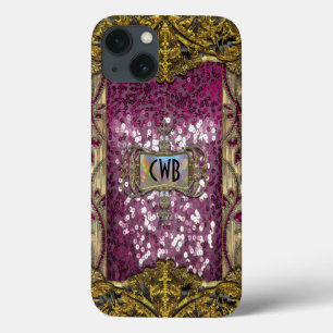 グレムショアビクトリアンスきらきら光るモノグラム iPhone 13ケース