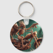 グレムボンとスカルダストが大きなチョッパーを乗せた キーホルダー (裏面)