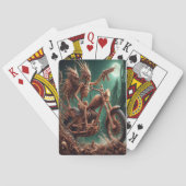 グレムボンとスカルダストが大きなチョッパーを乗せた トランプ (裏面)