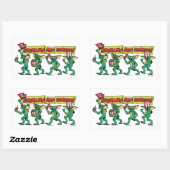 グレムリンがやってくる 長方形シール (シート)