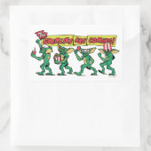 グレムリンがやってくる 長方形シール (バッグ)