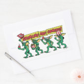 グレムリンがやってくる 長方形シール (封筒)