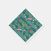 グレムリン | かわいいコミッククリスマスパターン スタンダードカクテルナプキン (角)