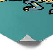 グレムリン |かわいいストライプ漫画キャラクター ポスター (角)