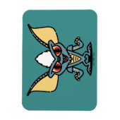 グレムリン |かわいいストライプ漫画キャラクター マグネット (縦)