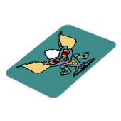 グレムリン |かわいいストライプ漫画キャラクター マグネット (左側)