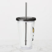 グレムリン |かわいいストライプ漫画 |名前の追加 アクリルタンブラー (右)