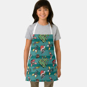 グレムリン |かわいい漫画クリスマスパターン エプロン (インサイチュ)