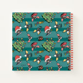 グレムリン |かわいい漫画クリスマスパターン ノートブック (裏面)