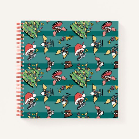 グレムリン |かわいい漫画クリスマスパターン ノートブック (正面)