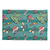 グレムリン |かわいい漫画クリスマスパターン 枕カバー (裏面)