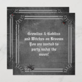 グレムリン＆ゴブリン　 spooky ハロウィン 招待状 (正面/裏面)