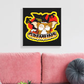 グレムリン |スキャリングストライプギズモ キャンバスプリント (インサイチュ (リビング))